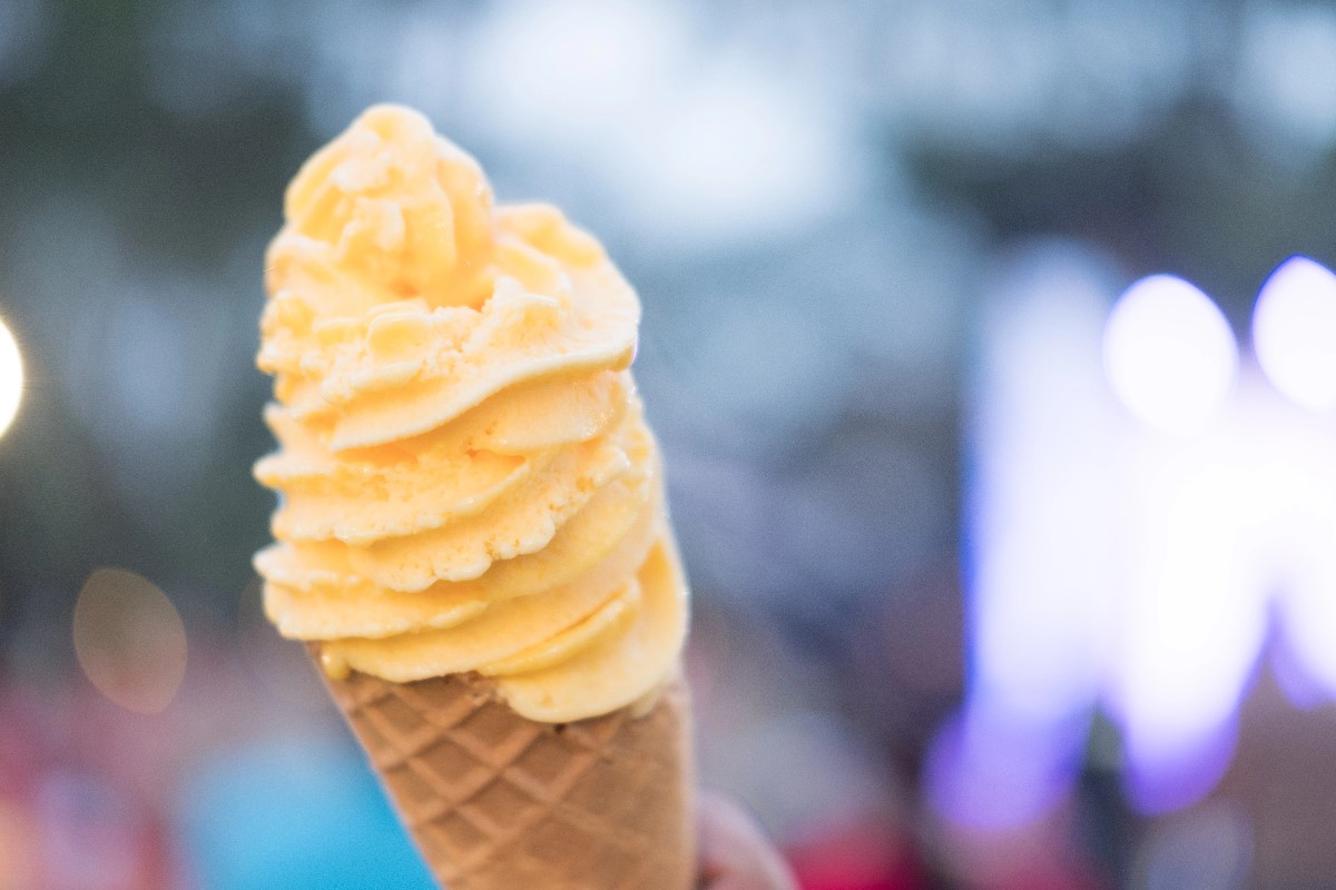 Sweet corn ice cream