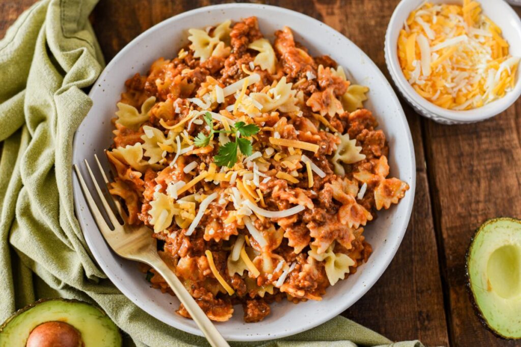 Taco Pasta by Blackberry Babe