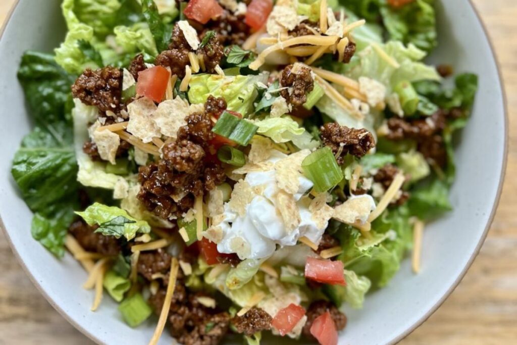 Taco Salad by The Wholesome Spoon