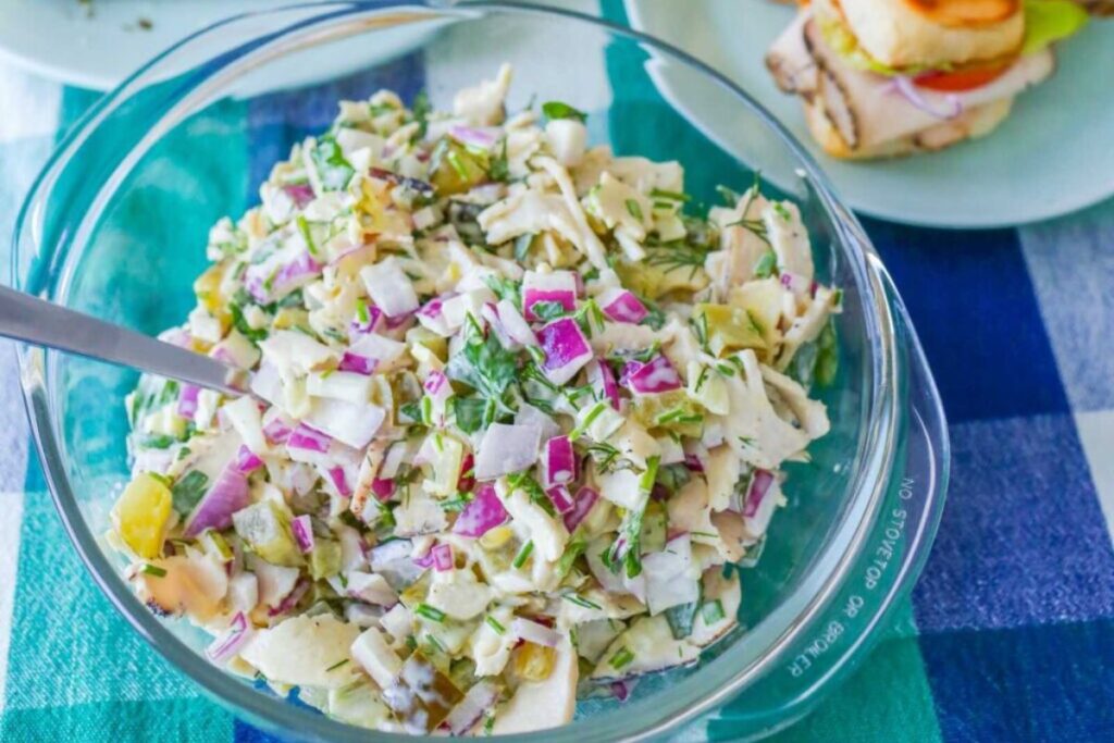 Three Herb Chicken Salad with Dill Pickle by Mommy Rose