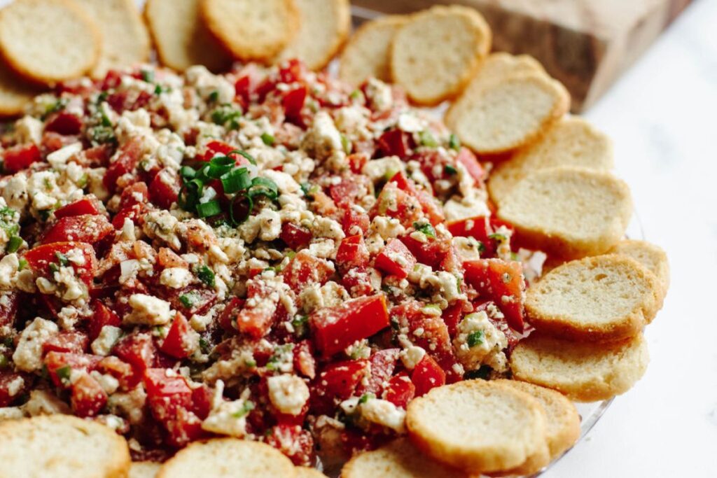 Tomato Feta Dip by The Cookin Chicks