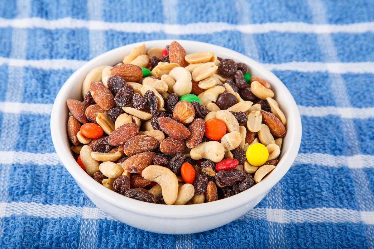 Trail mix with chocolate
