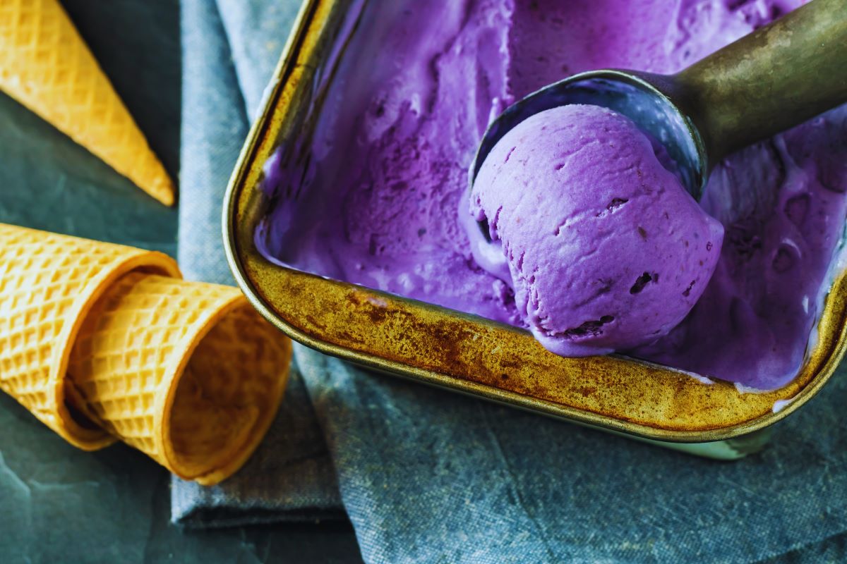 Ube ice cream
