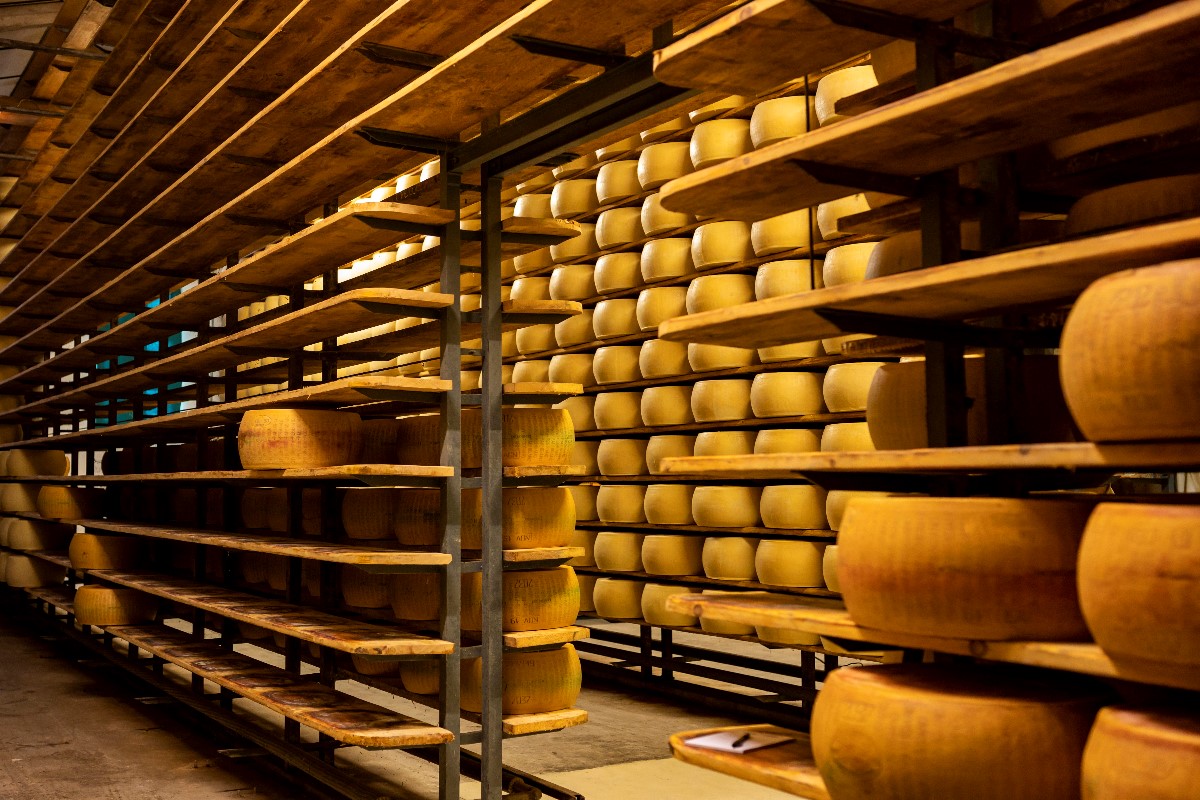 Underground cheese cellar