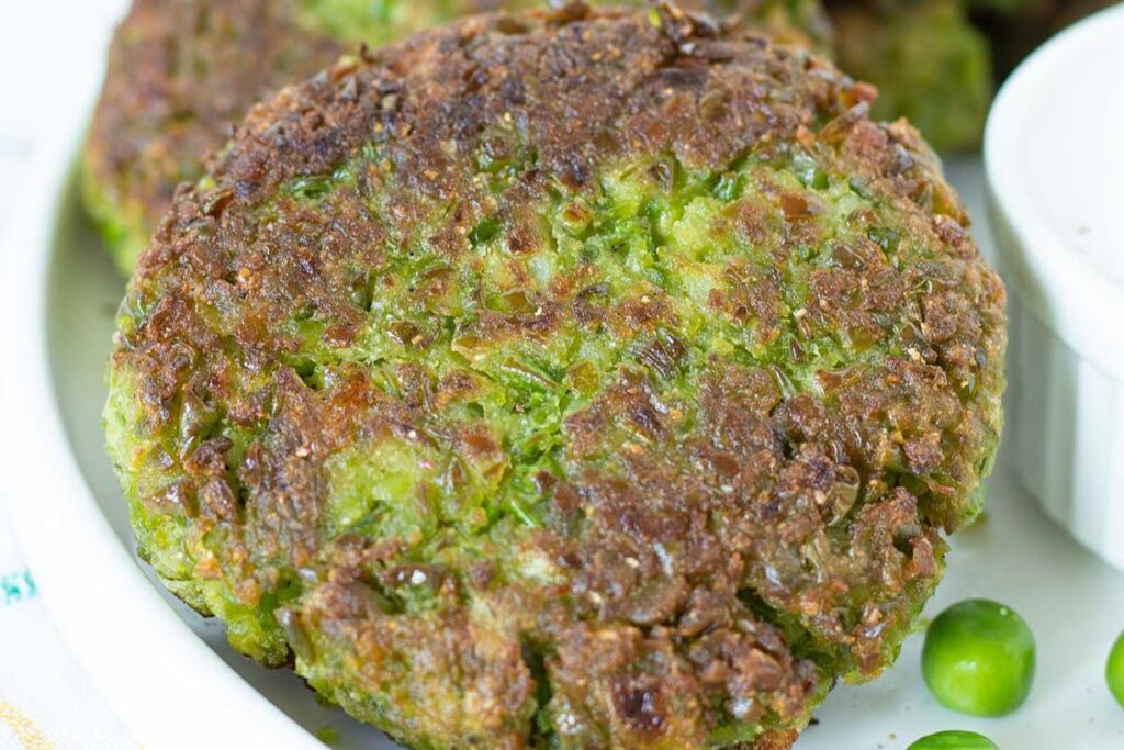 Vegan Green Pea Fritters by Go Eat Green