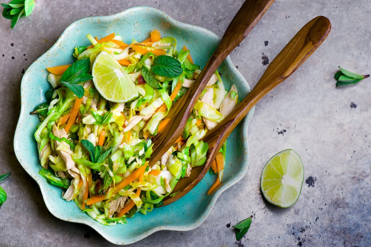 Vietnamese chicken and cabbage salad