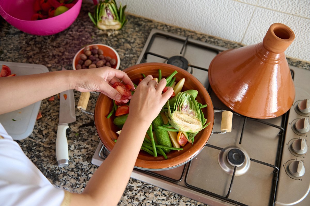 Woman cooking