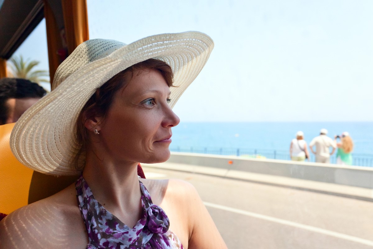 Woman travelling