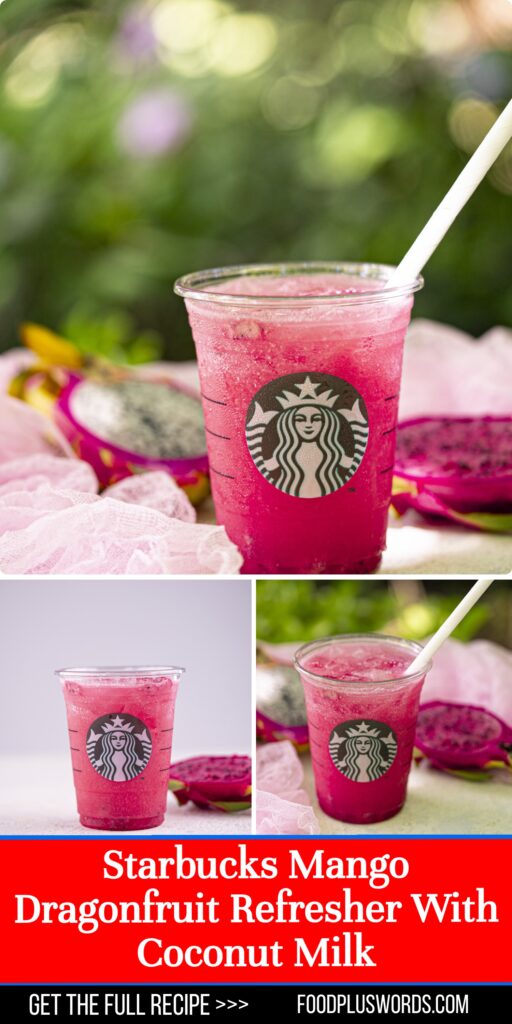 copycat Starbucks Dragonfruit Refresher