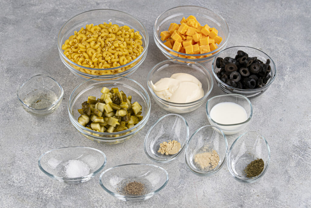 dill pickle pasta salad ingredients