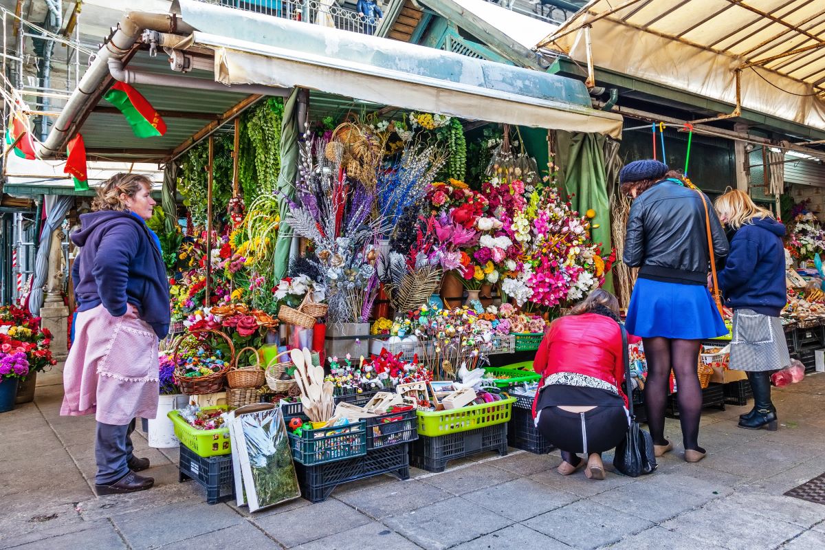 flower stalls
