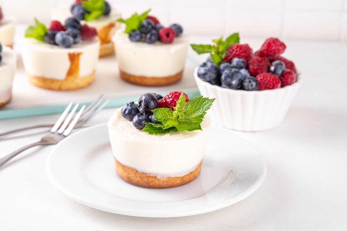 mini muffin cheesecake