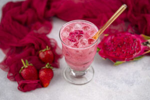 step 4 Dunkin Strawberry Dragonfruit Refresher