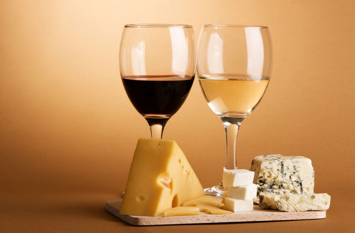 wine and cheese