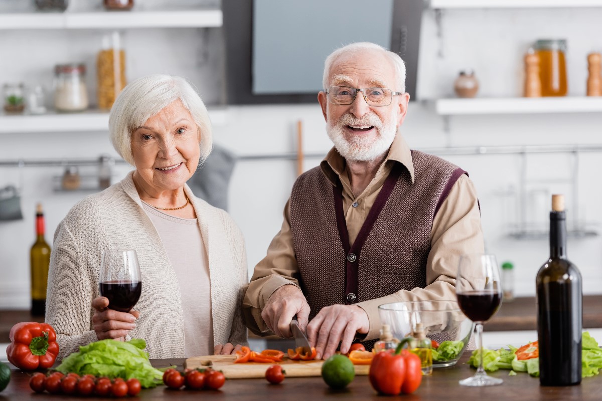 wine in the kitchen