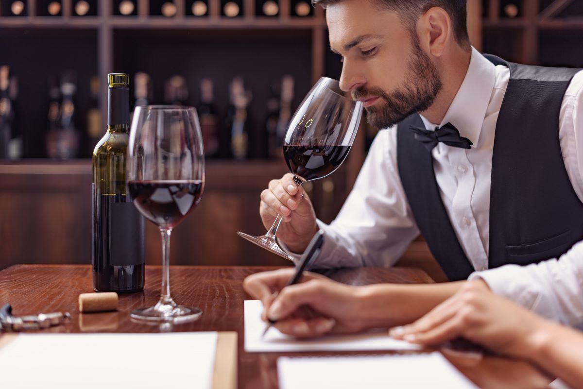 wine smelling