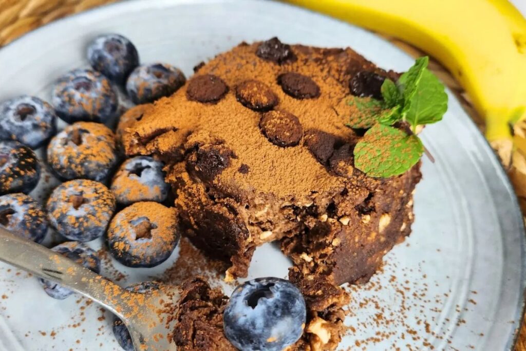 Air Fryer Banana Brownie by Hungry for Thai