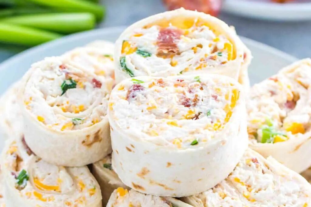 Bacon Cheddar Ranch Pinwheels by Sweet and Savory Meals
