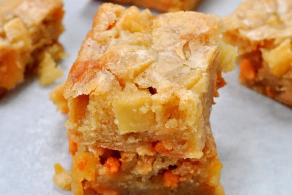 Bourbon Apple Blondies by My Suburban Kitchen