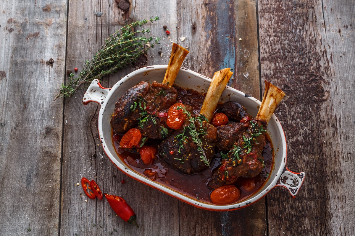 Braised lamb dish