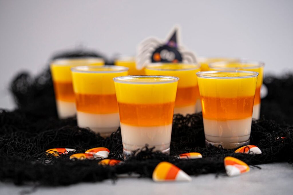 Candy Corn Jello Shots