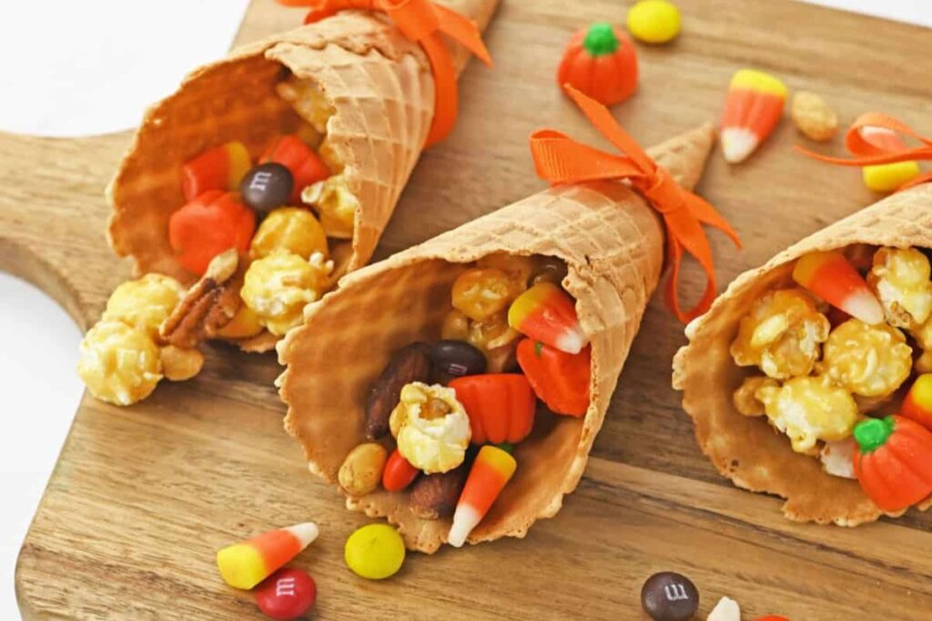 Candy Cornucopias by Organized Island