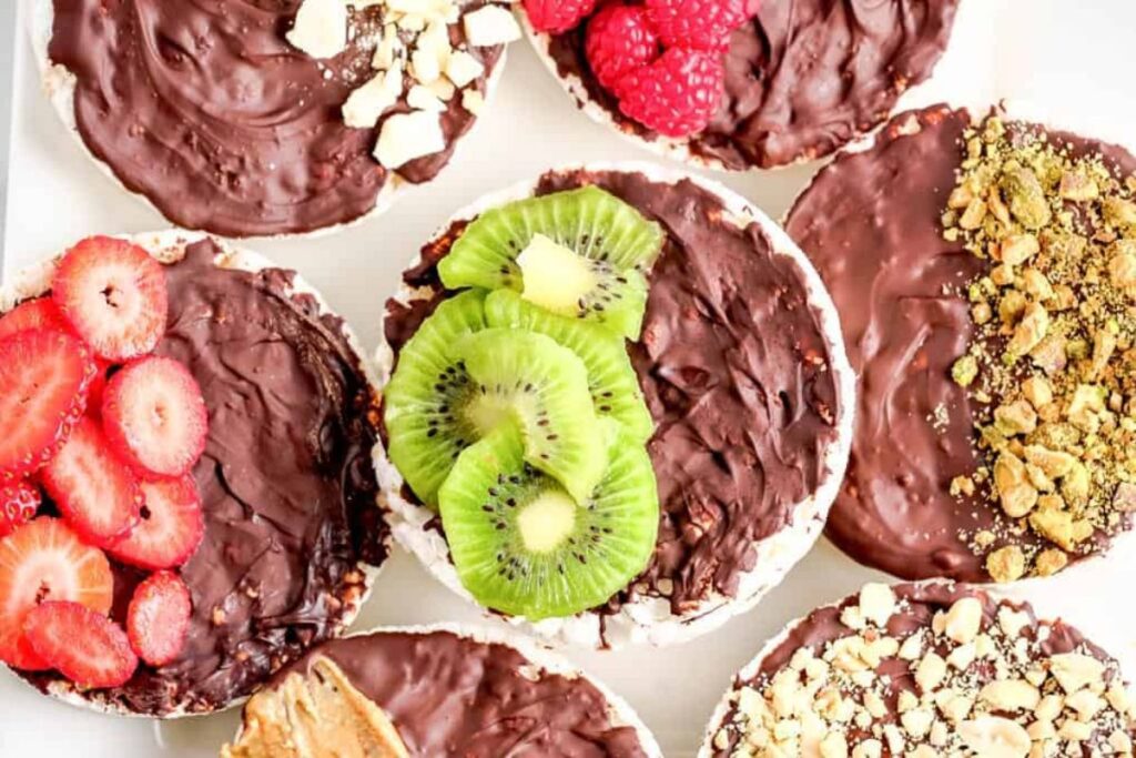 Chocolate Covered Rice Cakes by Happy Food Healthy Life