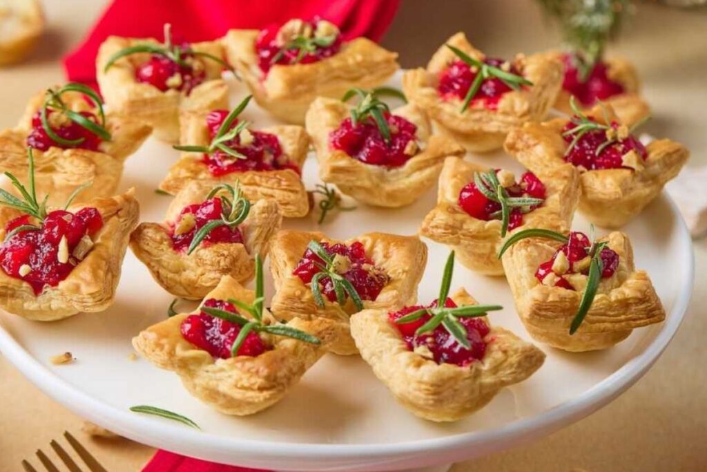 Cranberry Brie Puff Pastry Bites by Mommy Christmas