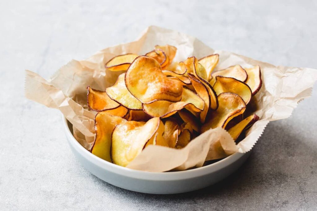 Crispy Japanese Sweet Potato Chips by Chef Ja Cooks