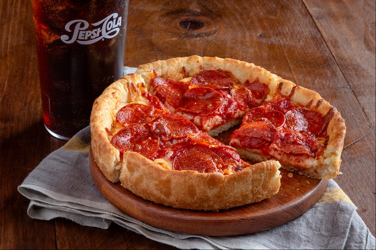 Deep Dish Pizza at Pizzeria Uno