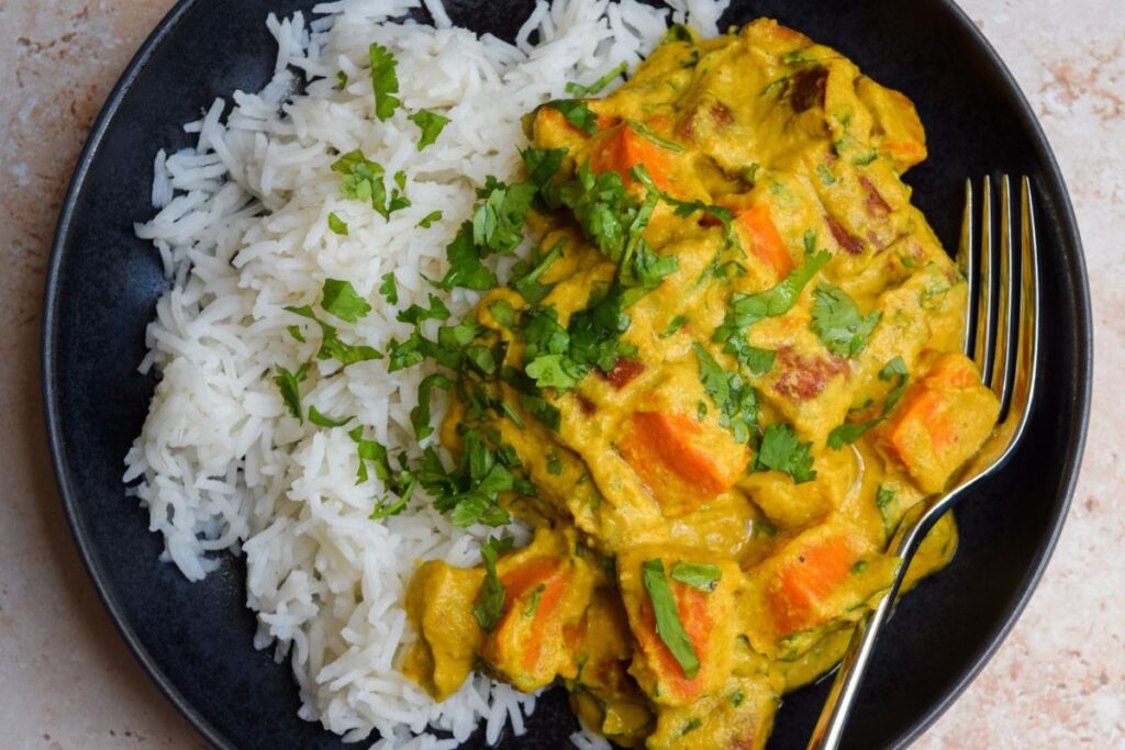Easy Sweet Potato Korma by Rachel Phipps