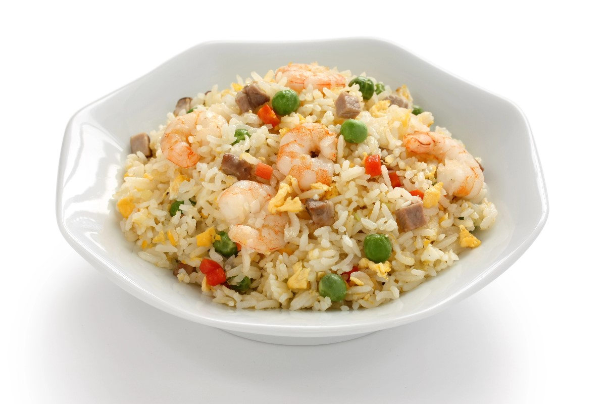 Fried rice with shrimps