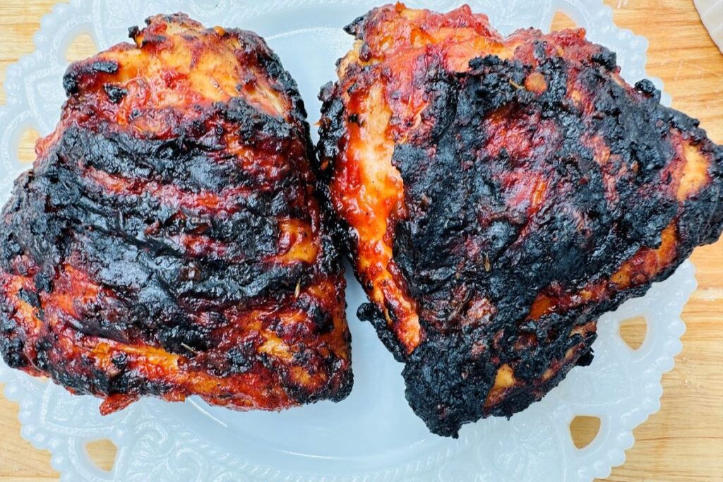 Grilled Barbecue Chicken Thighs by Real Life of LULU