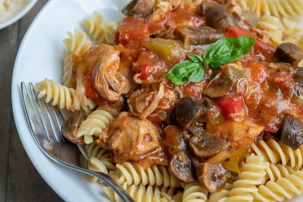Instant Pot Chicken Cacciatore by Vibrantly GFree