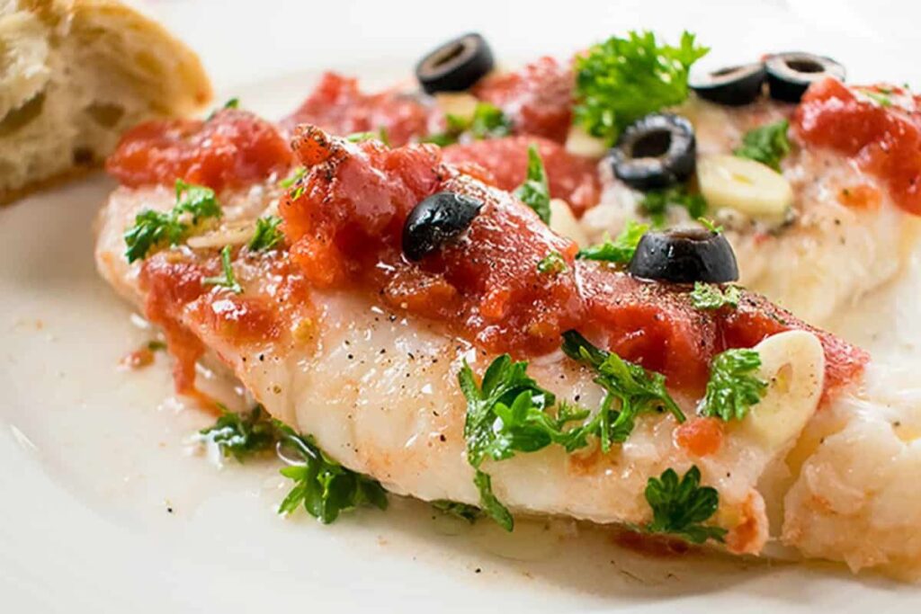 Italian Cod with Tomatoes and Olives by Cooking with Mamma C