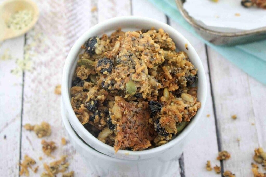 Nut Free Granola by Fit As A Mama Bear