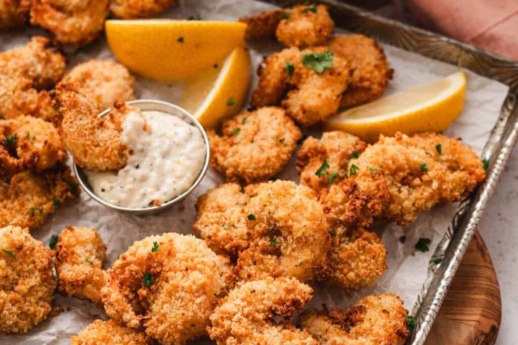 Popcorn Shrimp in Air Fryer by Foxes Love Lemons