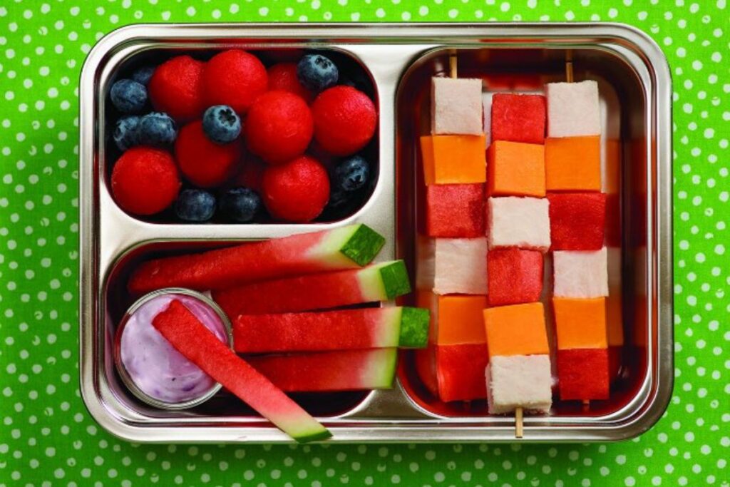 Protein Packed Watermelon Kabobs by Mommy Evolution