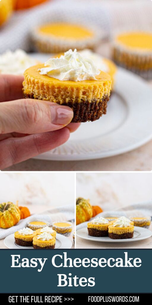 Pumpkin Cheesecake Bites