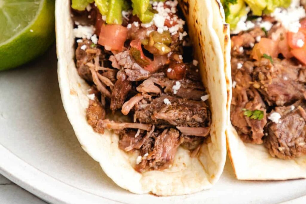 Slow Cooker Salsa Verde Beef by I Heart Eating