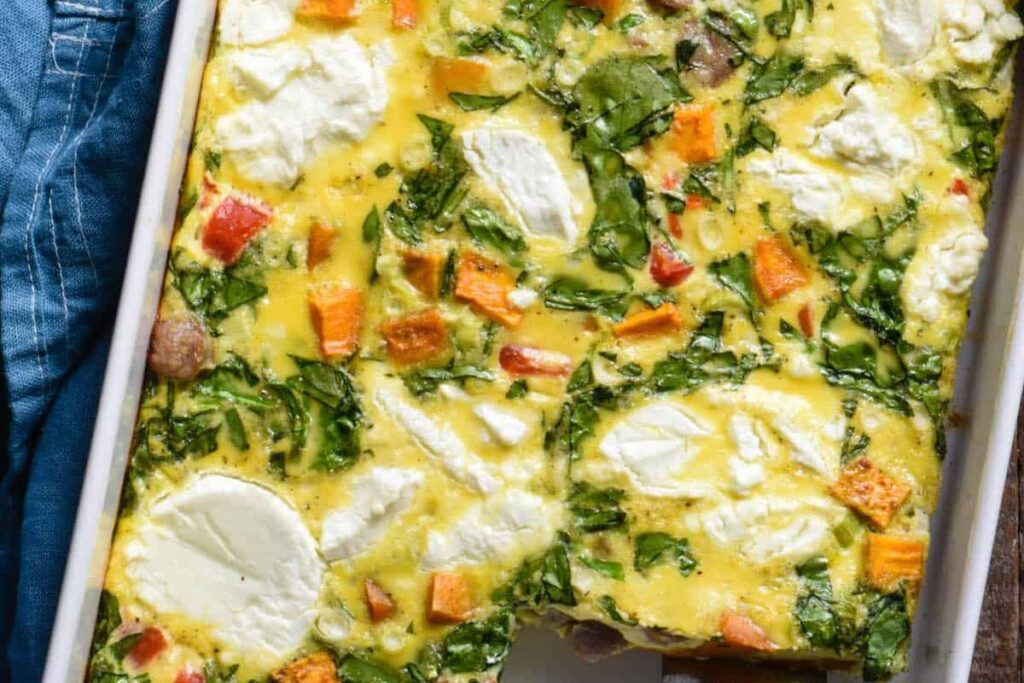 Sweet Potato Breakfast Casserole by Foxes Love Lemons