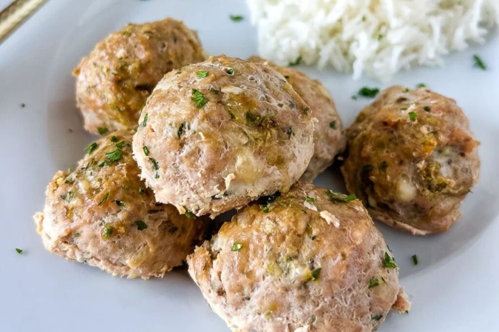 Turkey Zucchini Meatballs by The Feathered Nester
