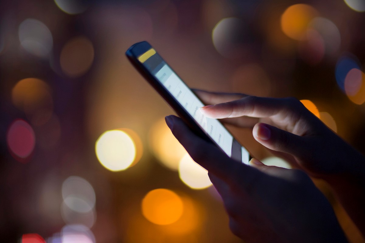Woman using phone