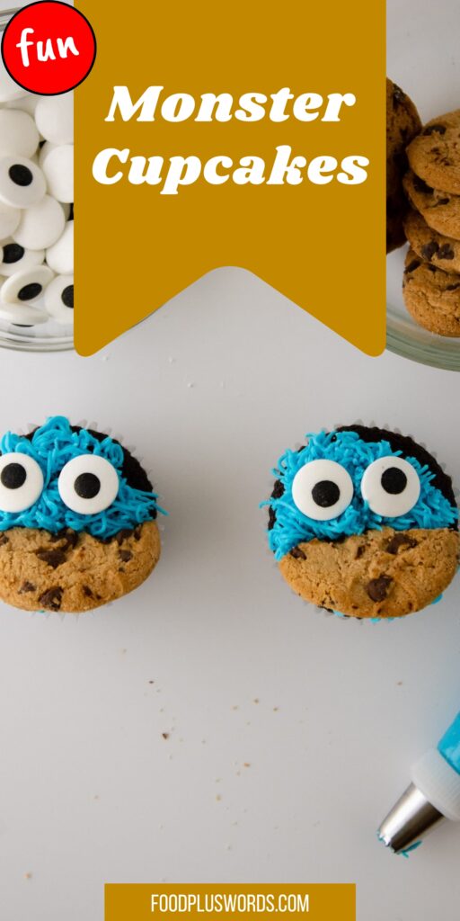 cookie monster cupcakes