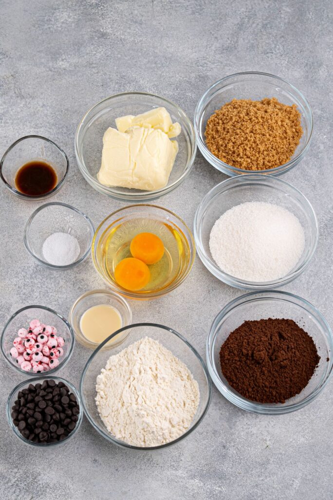 halloween brownies ingredients