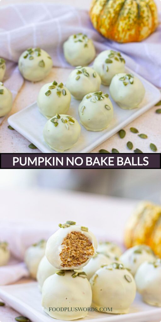 no bake pumpkin balls