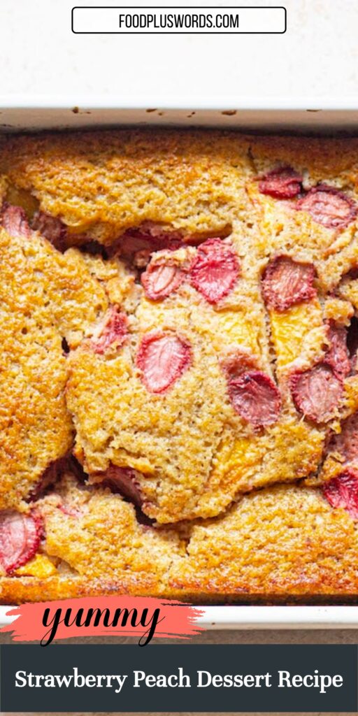 strawberry peach cobbler