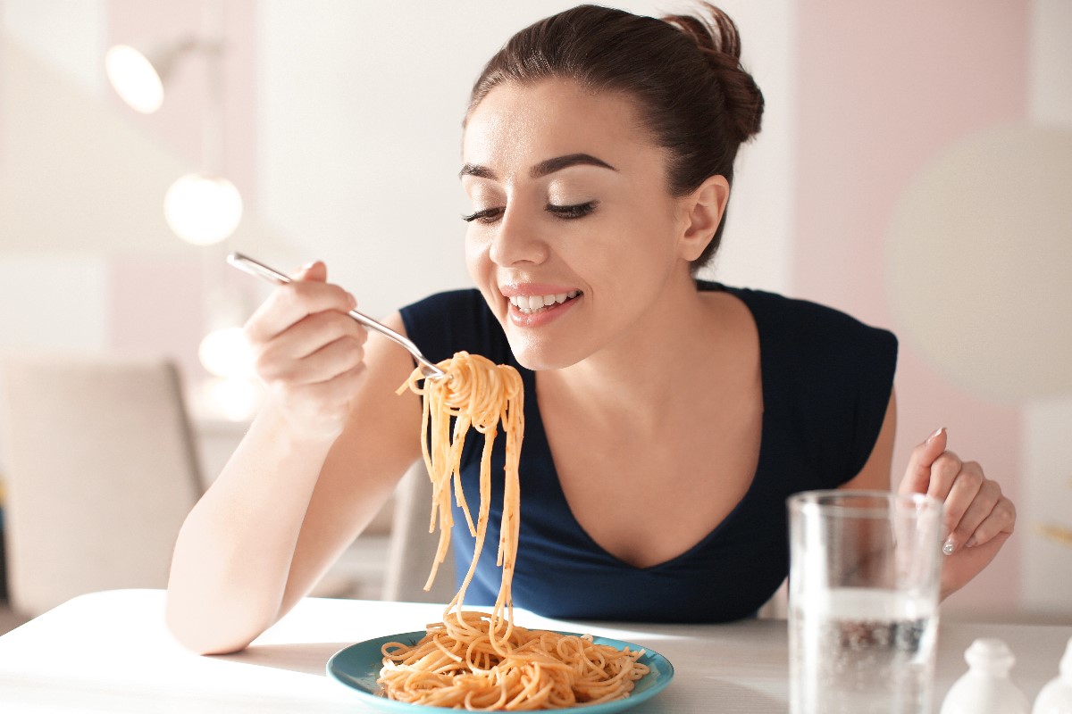 woman eating