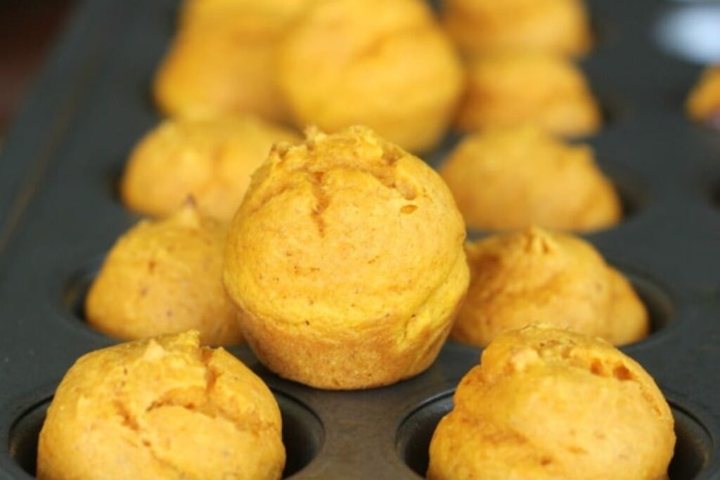2 Ingredient Pumpkin Donut Muffins by The Baking ChocolaTess
