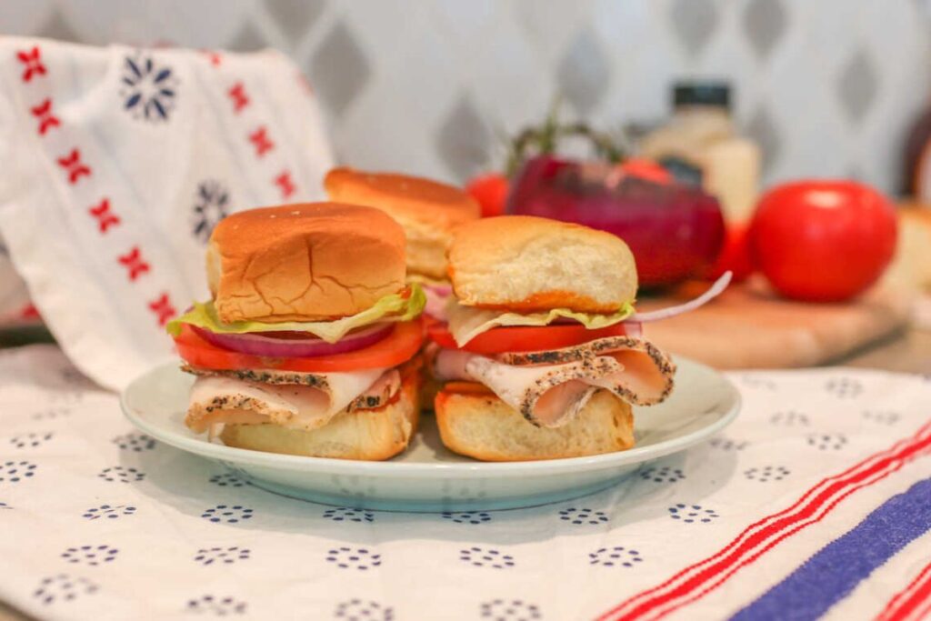 BBQ Chicken Sandwich Sliders by Mommy Rose